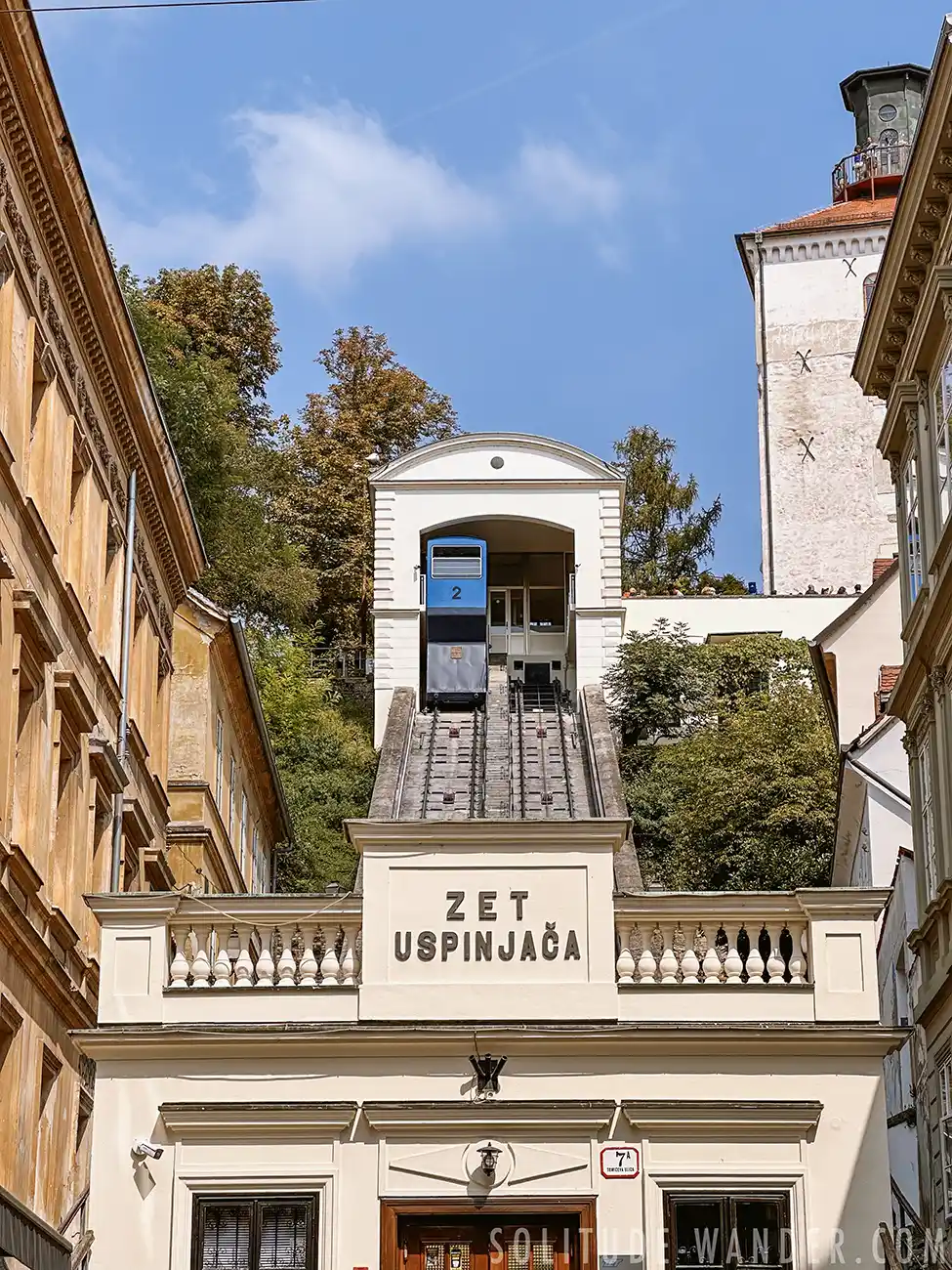 Solitude-Wander-shortest funicular in Zagreb